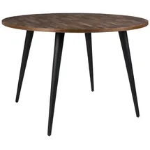 MSZ Design Felis Lifestyle Mo Esstisch, Teak, Braun, 110 x 110 x 76 cm