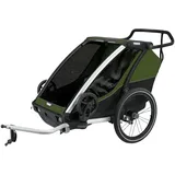 Thule Kinderanhänger Chariot Cab 2 aluminium/cypress green 2021