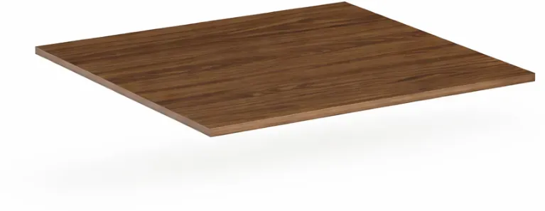 Tischplatte 1000 x 1000 x 18 mm, Nussbaum