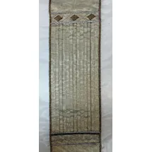 HOSSNER - ART OF HOME DECO Gardine "Zürichsee" Gr. 1, braun (braun, grau), B:120cm H:245cm, Polyester, HOSSNER - ART OF HOME DECO, Gardinen, Gardine, Schlaufenschal im besonderen Design