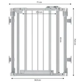 dehner lieblinge Hundezaun Bradley Laufstall für Welpen 71-486 x 64 cm Weiß