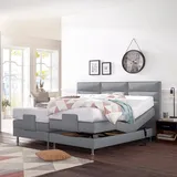 Westfalia Schlafkomfort Boxbett 104 x 210 cm Grau