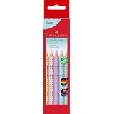 Faber-Castell Jumbo Grip Pastell Buntstift sortiert, 5er-Set, Kartonetui (110991)