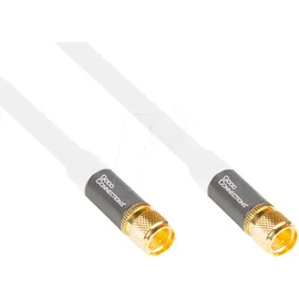 Good Connections GC M2089 - Antennenkabel SmartFLEX, F-Stecker, 20 m, weiß,