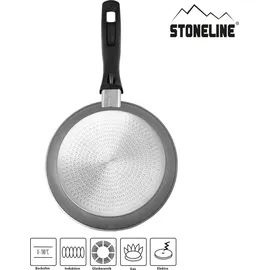STONELINE Pfannen-Set 3-tlg. 16 cm + 20 cm + 24 cm schwarz Aluguss