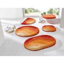 Badematte GRUND Gr. 6, orange (terrakotta), Deckelbezug,, Badematten