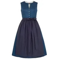 Ramona Lippert Dirndl Ivelina 2-teilig hochgeschlossen dunkelblau Rocklänge 65 cm blau 44