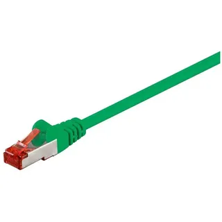 goobay CAT 6 Patchkabel, S/FTP (PiMF), Grün, , 1.50 m Kabellänge