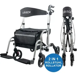 Antar Aluminium Rollator AT51005 2in1 schwarz