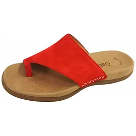 Gabor Pantoletten,Abs.b.35mm, m.Fußbett in rot, 42 - Rot - 42