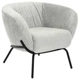 Lomoco Cocktailsessel, Hellgrau, Metall, 79x71x74 cm, Fußauswahl, Lederauswahl, Stoffauswahl, Wohnzimmer, Sessel, Cocktailsessel