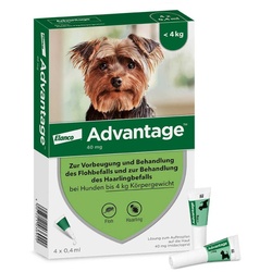 Advantage 40 für Hunde Lösung