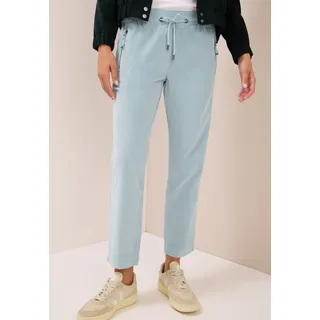 Cecil Cordhose "Style Tracey", Damen, Gr. XXL (46), Länge 28, blau (light mint blau), Web, Obermaterial: 98% Baumwolle, 2% Elasthan. Futter: 100% Baumwolle, unifarben, regular fit knöchelfrei, Hosen, mit Tunnelzug