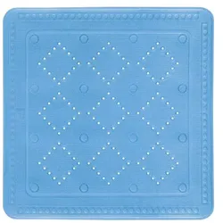 Kleine Wolke rutschfeste Badematte Arosa hellblau Kunststoff 0221720002