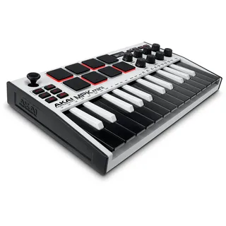Akai Professional MPK Mini MK3 Keyboard MIDI Controller, Weiss
