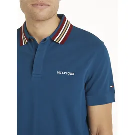 Tommy Hilfiger Poloshirt »GIFTING POLO RWB COLLAR REG POLO«, Streifen an Kragen und Bündchen Gr. XL, Deep indigo), , 43832261-XL