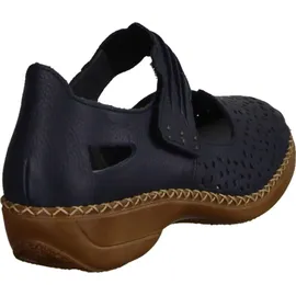 Rieker Damen 41399 Geschlossene Ballerinas, blau 40