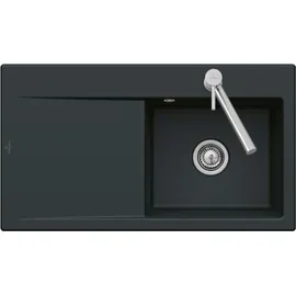 Villeroy & Boch Subway Style 50 rechts Einbauspüle weiß alpin Keramik Excenterbetätigung 900 x 510 mm