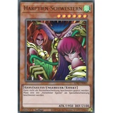 LDS2-DE065 - Harpyien-Schwestern - Ultra Rare - DE - im Set mit Ultrapro Toploader - Yugioh