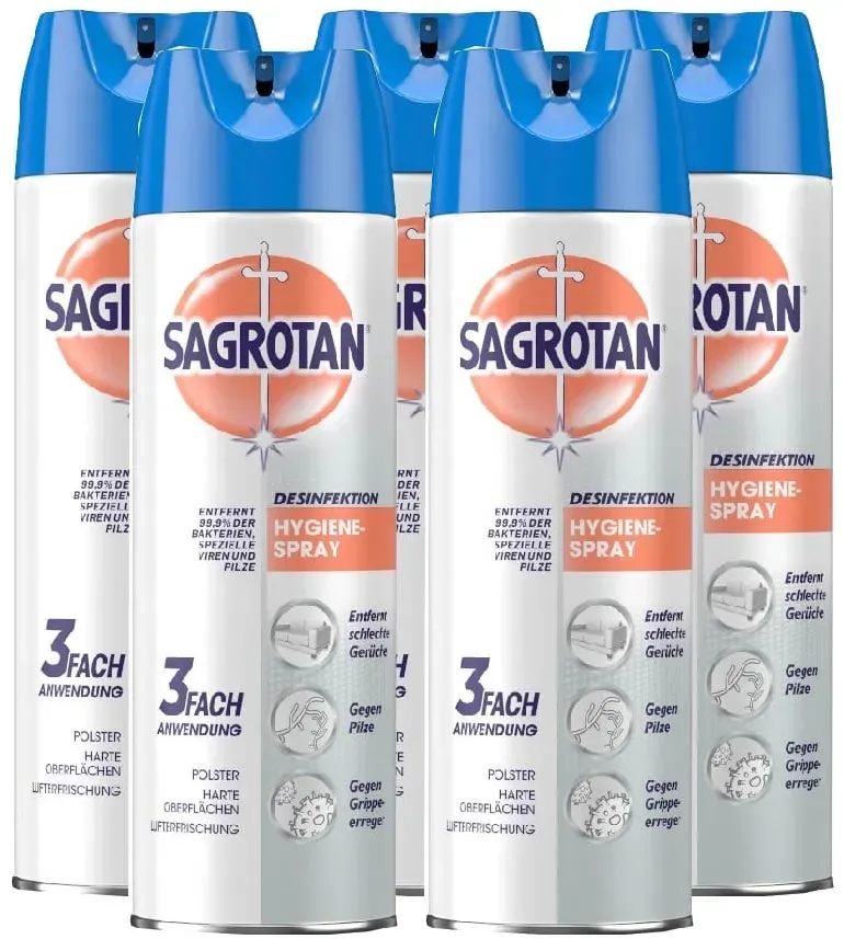 SAGROTAN Hygiene-Spray 5er Set 5X500 ml Spray