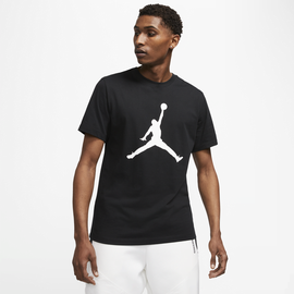 Jordan Nike Herren Jumpman Crew T-Shirt Black/White, L