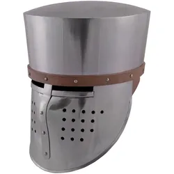 Kreuzfahrer Topfhelm inklusive Lederinlay