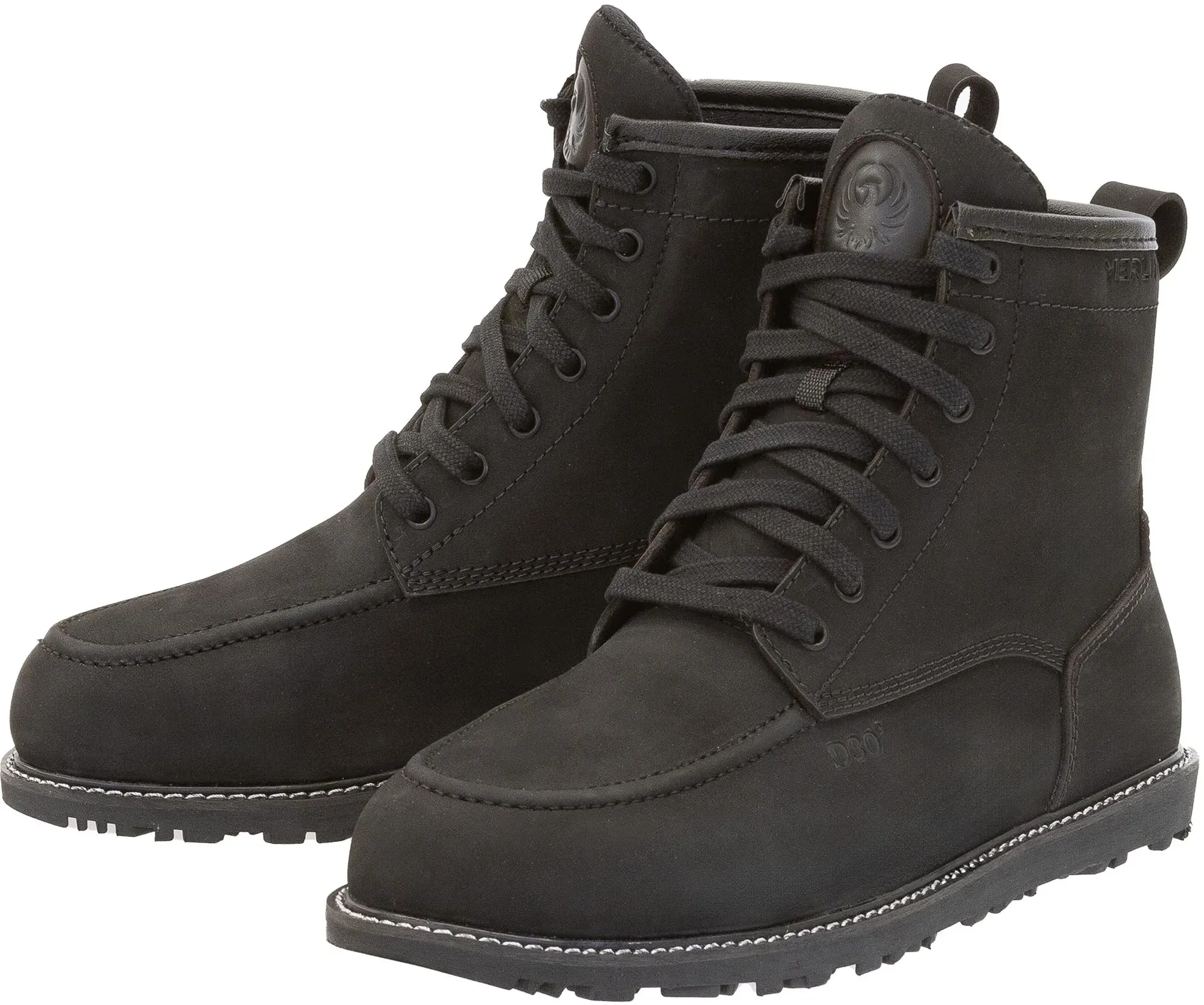 Merlin Worker D3O wasserdichte Motorrad Stiefel, schwarz, Größe 42 für Männer
