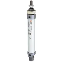 Riegler 105835-1.EM.20025 Rundzylinder, einfachwirkend, Magnet, Kolben-Ø 20, Hub 25,