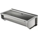 KUNe SOLIDUM 90 - Ausgussbecken Edelstahl zur Wandmontage - Außenmaße 98 x 47 x 28 (BxTxH) cm