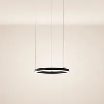 s.luce LED Ring Pendelleuchte Ø 40cm Schwarz,