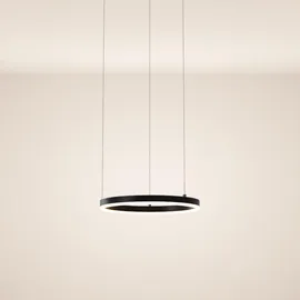 s.luce LED Ring Pendelleuchte Ø 40cm Schwarz,
