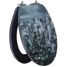 Primaster WC-Sitz Skyline Schwarz