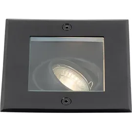 QAZQA Moderner Bodenspoiler Kunststoff verstellbar IP65 1x GU10 schwarz