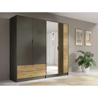 Home Affaire Kleiderschrank »Kleiderschrank Loreto mit Schubkästen und Spiegel,