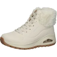 SKECHERS Uno Rugged Fall Air Wanderstiefel - Natural Durabuck / Faux Fur - EU 38