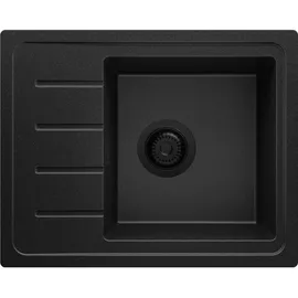 Primagran Kopenhagen Easy S007 rechts Einbau Kunststoff schwarz Handbetätigung 550 x 440 mm