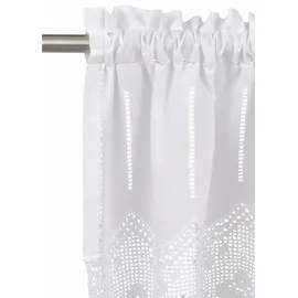 HOSSNER - ART OF HOME DECO Querbehang »Staffelsee« Stangendurchzug 1 Stk. tlg. HOSSNER - ART OF HOME DECO weiß