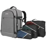 Manhattan 440370 Rucksack für Notebook, 17,3 Zoll, Handgepäck, Rom, Grau