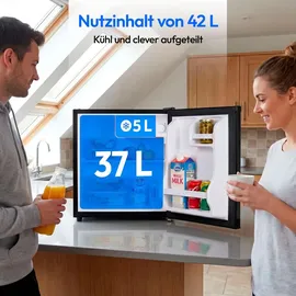 Medion Mini-Kühlschrank 42 l 850 mm hoch Schwarz