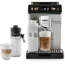 Kaffeevollautomat »Eletta Explore ECAM450.55.S - 40 Rezepte, heißer & kalter Milchschaum«, 3,5" Touch-Display, herausnehmbare Brühgruppe, einstellbarer Mahlgrad, 98558240-0 silber