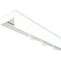 SN DECO GROUP Vorhangschiene SH (1) mit Blende 5 cm) Gr. 1, weiß, L:120cm T:4,7cm, Kunststoff, Gardinenstangen, Gardinenschiene