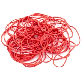 D.RECT Gummibänder, 50mm Durchmesser, Breit 1.5mm, Rot