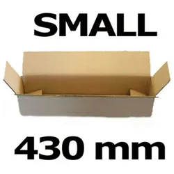 VEPATIM 40x Faltkarton Versandhülsen  430x105x105mm sehr stabil 2-wellig braun