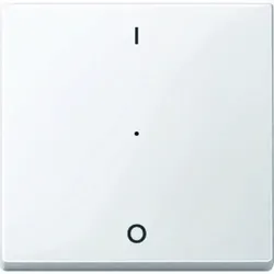 Merten System M Kontrollwippe, Schalter/Dimmer, aktivweiß, glänzend, Kennzeichen 0/1