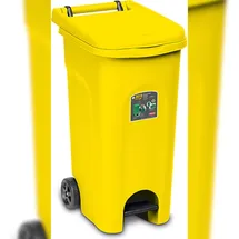 stefanplast Abfalleimer 80 l Gelb