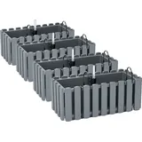 Prosperplast Blumenkasten 38 x 18 x 16,2 cm Grau