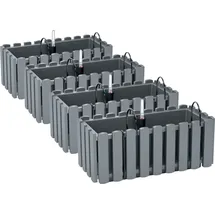 Prosperplast Blumenkasten 38 x 18 x 16,2 cm Grau