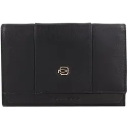 Piquadro Circle Geldbörse RFID Schutz Leder 14 cm  schwarz