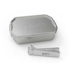Skotti Grill Set mobiler Gasgrill mit 1 Liter Boks und Tragetasche