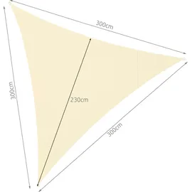 Awelco Sonnensegel 3x3x3 Beige Gardlov 23146,